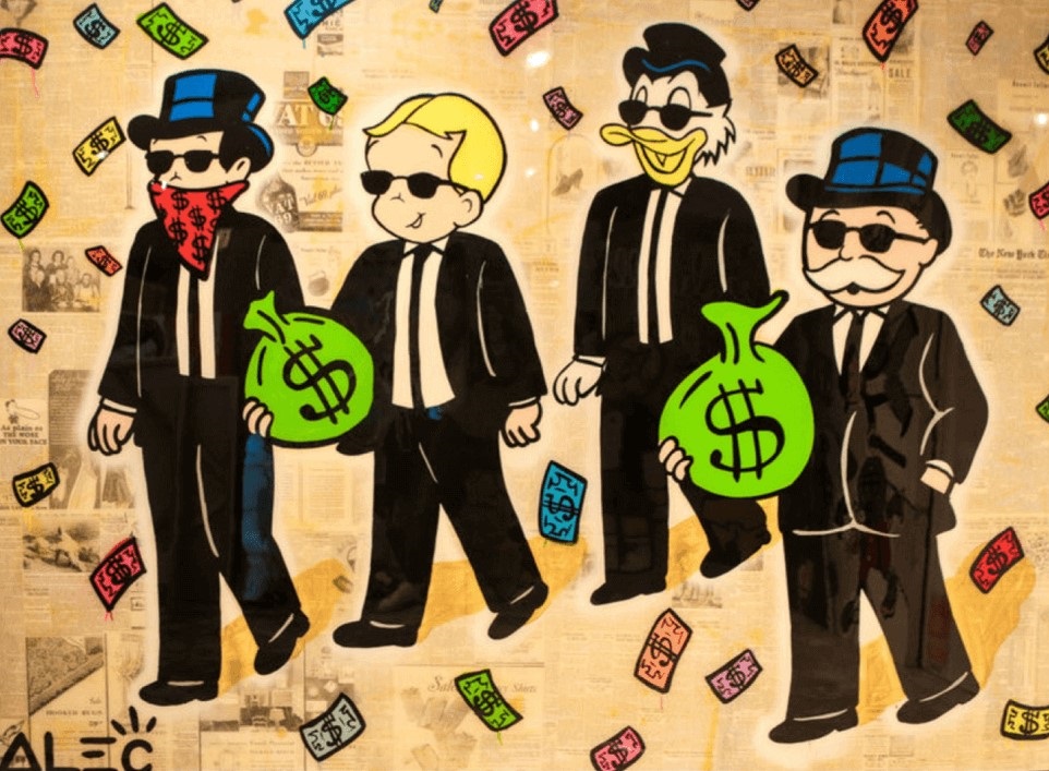 Alec Monopoly - Mixed Media Art